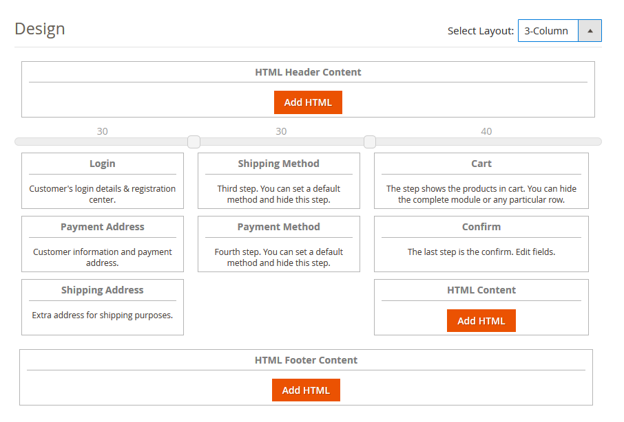 Magento 2 One Page Checkout design layout